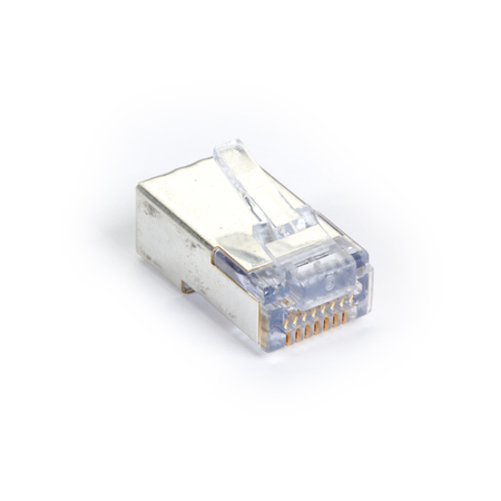 BLACK BOX Shielded Cat5E Ez-Rj45 Modular Plugs, 100-Pack C5EEZSP-100PAK